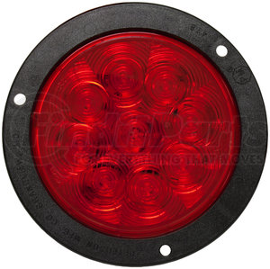 818KR-9 by PETERSON LIGHTING - 817R-9/818R-9 LumenX® 4" Round LED Stop, Turn and Tail Lights, AMP - Red Flange Mount Kit