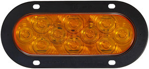 822A-10 by PETERSON LIGHTING - 821A-10/822A-10 LumenX® LED Oval Front and Rear Turn Signal - Flange Mount