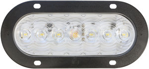 822C-7 by PETERSON LIGHTING - 821C-7/822C-7 LumenX® Oval LED Back-Up Light, PL3 - Clear, Flange Mount