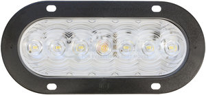 823C-7 by PETERSON LIGHTING - 820C-7/823C-7 LumenX® Oval LED Back-Up Light, AMP - Clear, Flange Mount