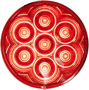 826R-7 by PETERSON LIGHTING - 824R-7/826R-7 4" Round LED Stop, Turn and Tail Lights - Red Grommet Mount