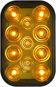 850SA by PETERSON LIGHTING - 850SA LED Rectangular Auxiliary Strobing Light - Amber