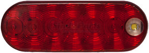 880K-7 by PETERSON LIGHTING - 880-7/881-7 LumenX® Oval LED Combo Stop/Turn/Tail and Back-Up Light - Red Grommet Mount Kit