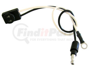 B160-491 by PETERSON LIGHTING - Plug, LED w/ #10 Ring Terminal & .180 Bullet Terminal 8" Leads, bulk pack