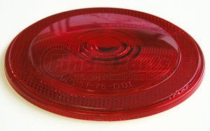 415-15R by PETERSON LIGHTING - 415-15 Round Stop/Turn/Tail Replacement Lens - Red Lens with Reflex