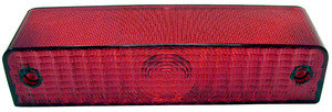 419-25R by PETERSON LIGHTING - 419-25 Rectangular, Combination Rear Replacement Lenses - Red Replacement Lens