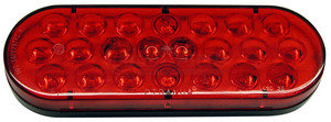420SR-1 by PETERSON LIGHTING - 420S/423S Series Piranha&reg; LED Auxiliary Oval Strobing Lights - Red, Type 1