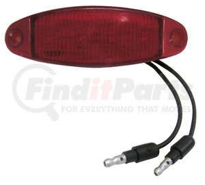 4354R by PETERSON LIGHTING - 178 Series Piranha&reg; LED Clearance/Side Marker Light - Red with two .180 bullet terminals