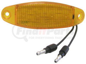 4354A by PETERSON LIGHTING - 178 Series Piranha&reg; LED Clearance/Side Marker Light - Amber with two .180 bullet terminals