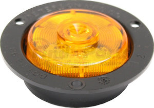 M165FA-MV by PETERSON LIGHTING - 165 Series Piranha&reg; LED 2" Clearance and Side Marker Light - Amber, Flange Mount, Multi-Volt