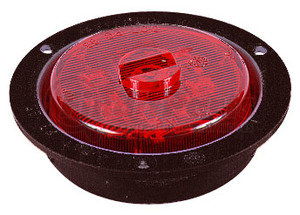 M165FR-MV by PETERSON LIGHTING - 165 Series Piranha&reg; LED 2" Clearance and Side Marker Light - Red Flange Mount, Multi-Volt