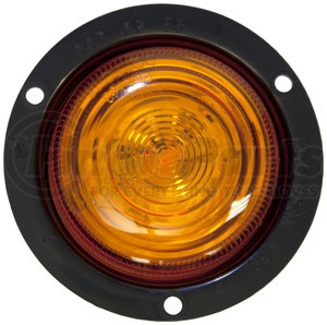 M199FA by PETERSON LIGHTING - 199 LumenX® 2" Round PC-Rated LED Clearance and Side Marker Lights - 2" Amber LED Clearance/ Side Marker, Flange