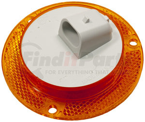 M189FA-AMP by PETERSON LIGHTING - 189 2-1/2" LED Clearance/Side Marker with Reflex - Amber with Hard-Shell Connector