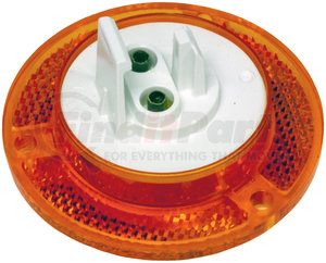 M190FA-CLP by PETERSON LIGHTING - 190 2" LED Clearance/Side Marker with Reflex - Amber with Reflex, Flange, Built-in Clip