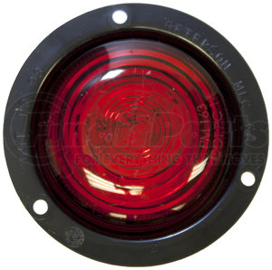 M199FR by PETERSON LIGHTING - 199 LumenX® 2" Round PC-Rated LED Clearance and Side Marker Lights - 2" Red LED Clearance/ Side Marker, Flange