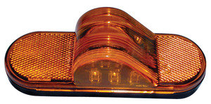 M351A by PETERSON LIGHTING - 351 Oval LED Auxiliary/Mid-Turn Light - Amber