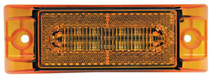 M353A by PETERSON LIGHTING - 353 Series Piranha&reg; LED Clearance and Side Marker Light with Auxiliary Turn Function (3-Wire) - Amber with Auxiliary Turn