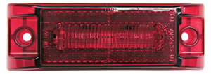 M353R by PETERSON LIGHTING - 353 Series Piranha&reg; LED Clearance and Side Marker Light with Auxiliary Turn Function (3-Wire) - Red with Auxiliary Turn