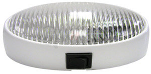 M382C by PETERSON LIGHTING - 382/383 Euro-Style Oval Porch/Utility Lights - Clear with Switch