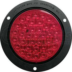 M418R by PETERSON LIGHTING - 417/418 Series Piranha&reg; LED 4" Round Stop, Turn, and Tail Light - Red with Flange