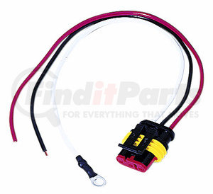 B417-49 by PETERSON LIGHTING - 417-49 LED 3-Wire Molded Plugs - Stripped Lead/Ring Terminal