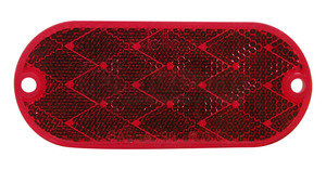 B480R by PETERSON LIGHTING - 480 Oblong Quick-Mount Reflector - Red