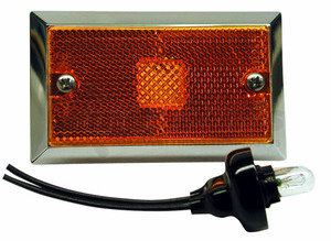 M125A by PETERSON LIGHTING - 125 Clearance/Side Marker Light with Reflex - Amber