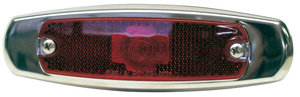 M137R by PETERSON LIGHTING - 137 Clearance/Side Marker Light with Bezel - Red