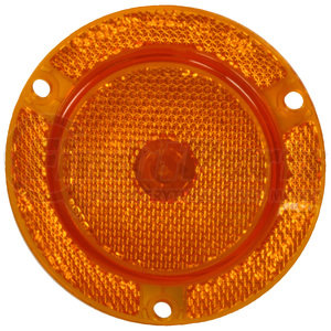 M143FA by PETERSON LIGHTING - 143/143F 2 1/2" Clearance/Side Marker Light with Reflex - Amber with Flange