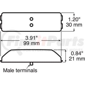 M154A-R by PETERSON LIGHTING - Clearance / Side Marker Light - Incandescent, Amber/Red