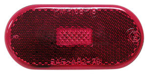 V128R by PETERSON LIGHTING - 128 Oblong Clearance/Side Marker Light with Reflex - Red