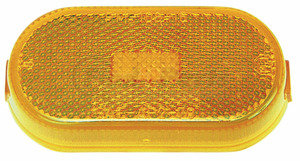 V128A by PETERSON LIGHTING - 128 Oblong Clearance/Side Marker Light with Reflex - Amber