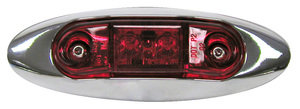 V168XR by PETERSON LIGHTING - 168A/R Series Piranha&reg; LED Slim-Line Mini Clearance and Side Marker Lights - Red Kit