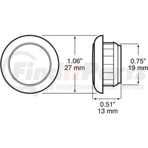 V171A by PETERSON LIGHTING - 171 Series Piranha&reg; LED Clearance/Side Marker Light - Amber