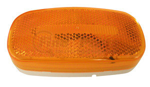 V180A by PETERSON LIGHTING - 180 Series Piranha&reg; LED Oval LED Clearance/Side Marker Light with Reflex - Amber, LED Clearance/Marker with Reflex