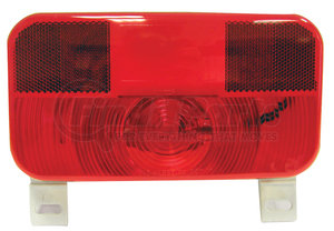 V25923 by PETERSON LIGHTING - 25923/25924 RV Stop, Turn, and Tail and License Light with Reflex - Red with License Light & Bracket