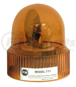 V771A by PETERSON LIGHTING - 771 Economy Revolving Light - Amber