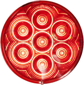 M826R-7 by PETERSON LIGHTING - 824R-7/826R-7 4" Round LED Stop, Turn and Tail Lights - Red Grommet Mount