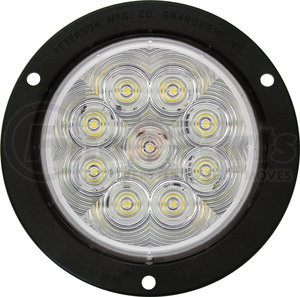 M818C-9 by PETERSON LIGHTING - 817C-9/818C-9 LumenX® 4" Round LED Back-Up Light, AMP - Clear, Flange Mount