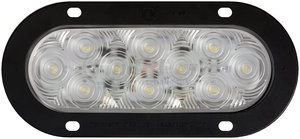 M823C-10 by PETERSON LIGHTING - 820C-10/823C-10 LumenX® Oval LED Back-Up Light, AMP - Clear, Flange Mount