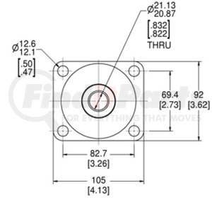 J21100-5 by LORD - ISOLATOR, MOUNTING