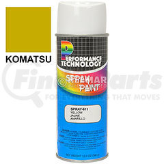 SPRAY-611 by KOMATSU - Spray Paint - 12 oz, Yellow