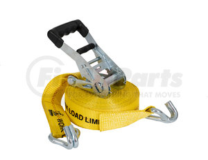 5483000 by BUYERS PRODUCTS - 30 Foot Commercial Grade Ratchet Strap with Soft Rubber Grips - J Hooks