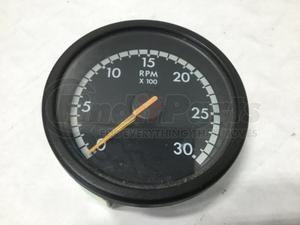 A22-63126-001 by FREIGHTLINER - Tachometer Gauge - ICU4, Black, 0 to 3000 RPM Range, 7.5 V, 3.70" O.D.