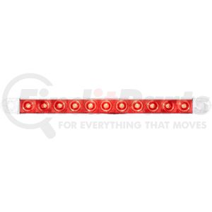 Optronics STL87RCB Brake / Tail / Turn Signal Light Stop / Turn / Tail Lights - 11-LED Clear Lens, Red LED Thinline Sealed