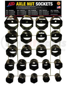 11293 by ATD TOOLS - 22 Pc. Axle Nut Socket Display