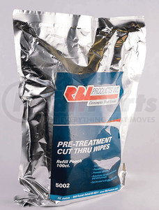 5003 by RBL PRODUCTS - 12" x 13" Pre-Treatment Cut Thru Wipe- 1 Pouch