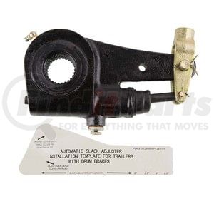 WAR801074 by WORLD AMERICAN - Air Brake Automatic Slack Adjuster - 1-1/2"-28 Spline, 6.0" Arm A, Meritor Style