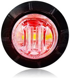 M09300RCL by MAXXIMA - Clearance Side Marker Light - 3/4" Round, Red, Clear Lens