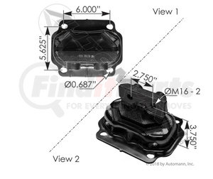 M17497 by AUTOMANN - Engine Mount - Rear, for Kenworth Trucks